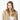 Cream fluffy Barts Browniez earmuffs with matching knitted headband on model