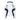Sportalm Ankara women's white and black tailored ski jacket back view with hood