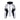 Sportalm Ankara women's white and black ski jacket front view with zipper and pockets