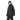 Man in black Mammut Stoney HS Thermo ski jacket and pants three-quarter pose with logos