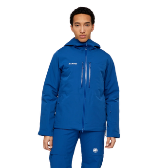 Men's blue Mammut Stoney HS Thermo ski jacket front view