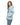 Mammut Stoney HS Thermo Hooded Jacket women's light blue rear view with white sleeve logo
