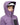 Purple Mammut Stoney HS Thermo Hooded Jacket worn with white ski helmet and high collar