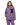 Full body shot of woman in purple Mammut Stoney HS Thermo Hooded Jacket and matching pants