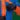 Hand adjusting blue cord drawstrings at hem of blue orange Mammount ski jacket front