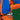 Blue orange Mammount ski jacket vertical zippered pocket accessible over climbing harness
