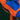 Diagonal ventilation zipper underarm detail on blue orange Mammount technical ski jacket