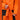 Close-up of central zipper track on orange Mammut ski jacket against black panel