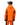 Back view of orange Mammut Eiger Free Pro HS ski jacket with white logo text