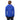 Rear view of bright blue Mammut Eiger Nordwand hooded jacket