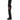 Side view of Mammut Eiger Free Advanced black ski pants with hip zipper pocket on model
