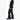 Side profile of black Mammut Stoney HS Thermo ski pants highlighting hip fit and textured lower leg panel