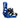 Burton Mission Re Flex blue snowboard binding with black straps and mountain logo