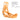 Solid orange Burton Step On snowboard binding open highback design detail