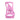 Solid pink Burton Step On snowboard binding angular cutout highback