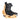 Orange Burton Step On snowboard binding with black boot BOA dial fit