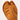 Hestra Fall Liner tan leather three-finger mitten close-up with embossed logo
