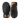 Black Hestra Fall Line Mittens pair with shield logo and leather accents