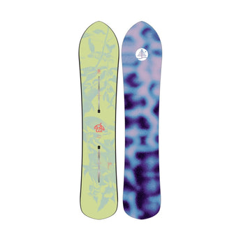 Burton Family Tree Sketch Artist Camber snowboard top sheet leaf design and bottom marbled graphic