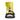 Yellow Burton Cartel X Step On snowboard binding front view with black highback and blue accents