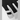 Hestra Army Heli Ski black fabric glove finger close-up with white stitched side strap
