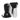 Hestra Army Heli 3 Finger black and white three-finger ski gloves laid flat