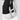 Hestra Army Heli 3 Finger black and white ski glove with leather palm