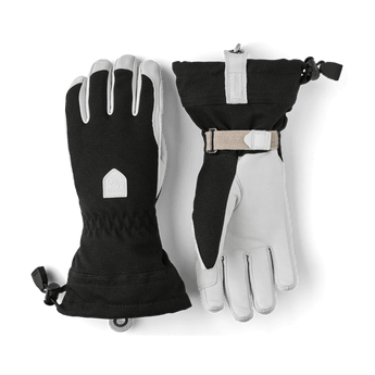 Hestra Patrol Gauntlet W black and white women's gauntlet gloves full product overview