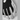 Hestra Patrol Gauntlet W side view showing black knit fabric and white leather fingertips