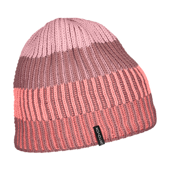 Ortovox Deep Knit Beanie pink dusty rose coral mauve ribbed knit
