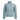 Front view of women's light blue quilted down jacket with zipper and pockets