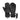 Reusch Jupiter black GORE-TEX ski gloves with leather backhand and adjustable wrist strap
