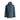 Front view of dark blue-gray ORTOVOX Ravine Plus women's ski jacket with detachable hood and Velcro cuffs