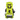 Single lime green Union Force snowboard binding front view with textured footbed