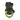 DeeLuxe Force lime green snowboard binding with black straps and textured footbed