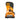 Front view single orange and black Union Atlas Step On snowboard binding