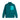 The North Face Crest Fullzip M teal full-zip jacket front view with chest pocket and black zipper