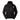 Close-up of The North Face Mountain Athletic FZ W black hooded jacket with textured shoulder panels