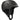 Matte black Atomic Revent JR ski helmet side view with ventilation and gray chin strap