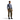 Men's Arcteryx Rho LT midlayer in blue-grey styled with olive cargo pants