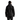 Back view of black Arc'teryx Alpha SV ski jacket with hood