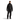 Men's black Arc'teryx Alpha SV ski jacket full front view