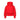 Goldbergh Volare W red puffer ski jacket front view with full zipper and glossy shoulder panels