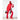 Woman in Goldbergh Volare W red ski outfit holding skis and helmet for downhill skiing