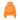 Goldbergh Volare W orange puffer ski jacket back view with quilted body and glossy sleeve panels