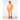 Woman modeling Goldbergh Volare W orange hooded ski jacket with side pockets and vertical seams