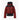Goldbergh Bea Jkt W red black puffer jacket with fixed hood and logo patch