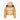 Goldbergh Rin Jkt W cropped gold puffer jacket back detail with horizontal quilting and beige fur