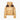 Goldbergh Rin Jkt W gold puffer jacket flat lay showing quilted texture and brown shoulder panel