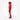Red quilted puffer jacket side profile with ski gear